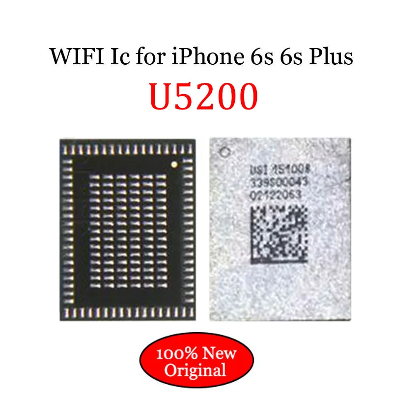 

10Pcs/lot U5200 Wifi IC Chip High-tem for iPhone 6S 6S Plus Fix Replacement in intergrated circuits New Original Module IC Chip