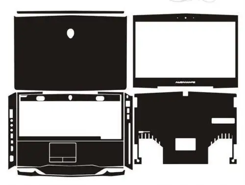 Наклейка для ноутбука наклейка из углеродного волокна Защитная крышка Alienware 14 M14x