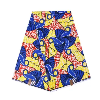 

100% cotton 6 yards prints wax fabric ankara fabric African wax best quality wax fabric WB-02