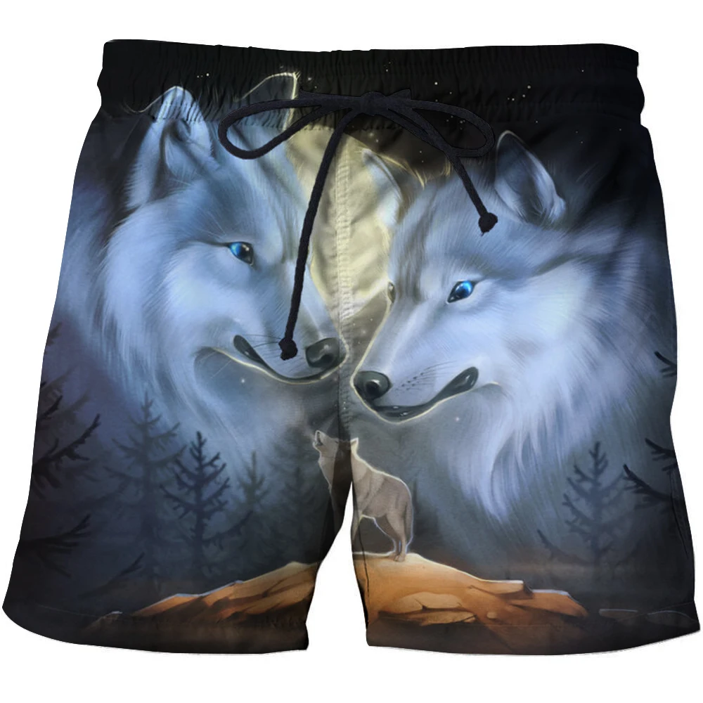 2021 Men's Hot Sale Beach Shorts Men's 3D Printing Fun Animal Running Top Sports Shorts High Quality Hip Hop Swimming Shorts