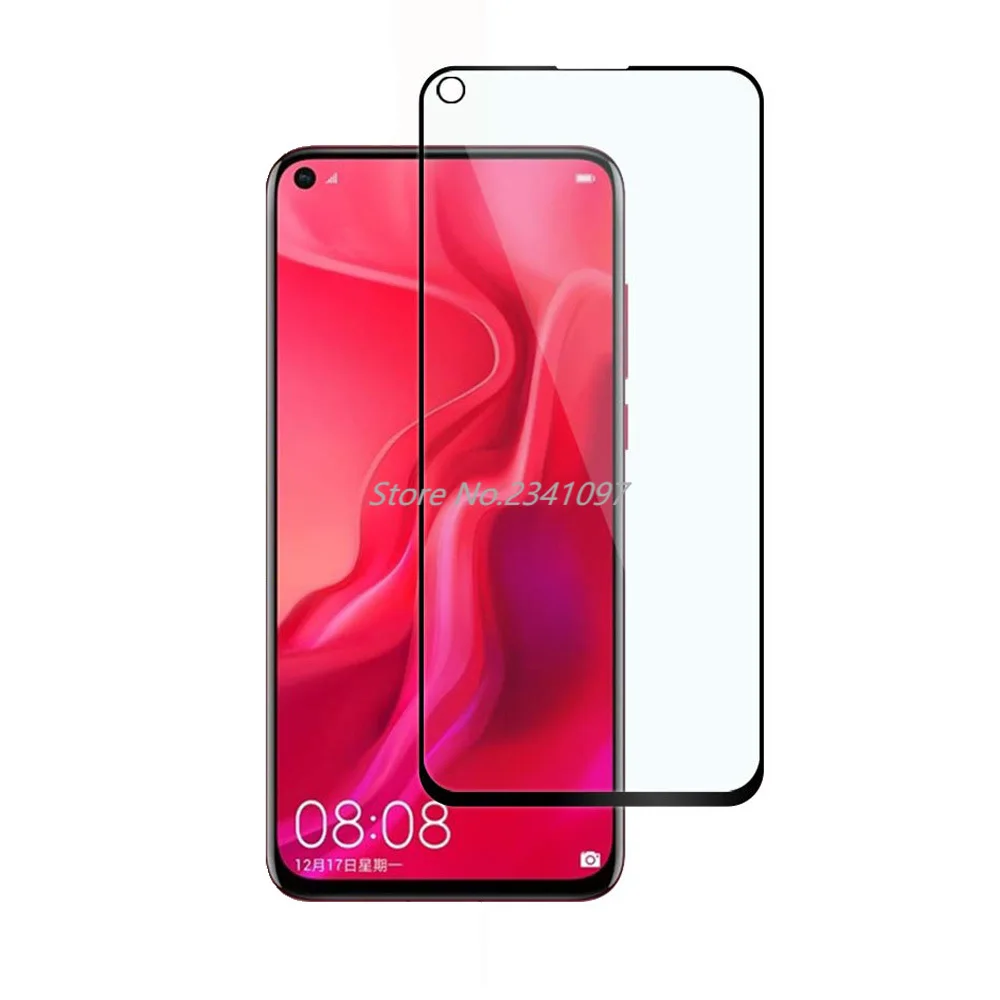 Закаленное стекло 9H 5D для HuaWei Nova 5T 5i 5 Pro полное покрытие Защитная пленка экрана