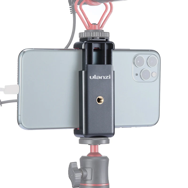 ULANZI PT-9 Vlog Cold Shoe Bracket Adjustable Microphone Extension Bar Plate for Mic LED Video Light w 1//4 Tripod Screw for iPhone Samsung Huawei Smartphone Vlogging Setup Accessories