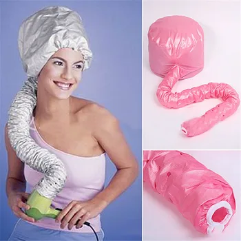 

1Pc Nylon Hair Dryer Nursing Caps Dye Hairs Modelling Heating Warm Air Drying Treatment Cap Home Safer Than Electric