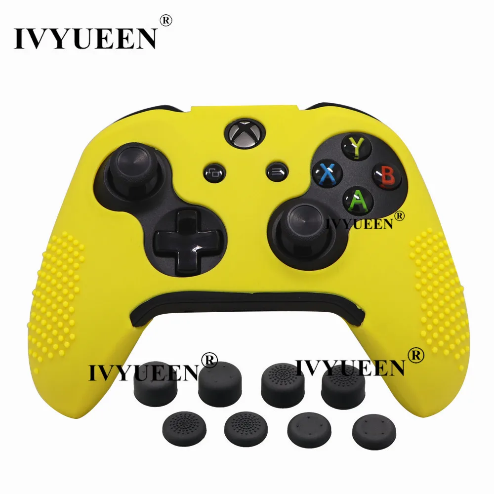 IVYUEEN 9 в 1 силиконовый чехол для Xbox One X S контроллер и 8 шт. аналоговая ручка крышки