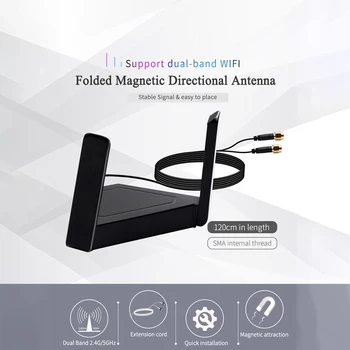 

1pcs Antenna Dual Band WiFi 2.4/5GHz External Wireless Extension Cable