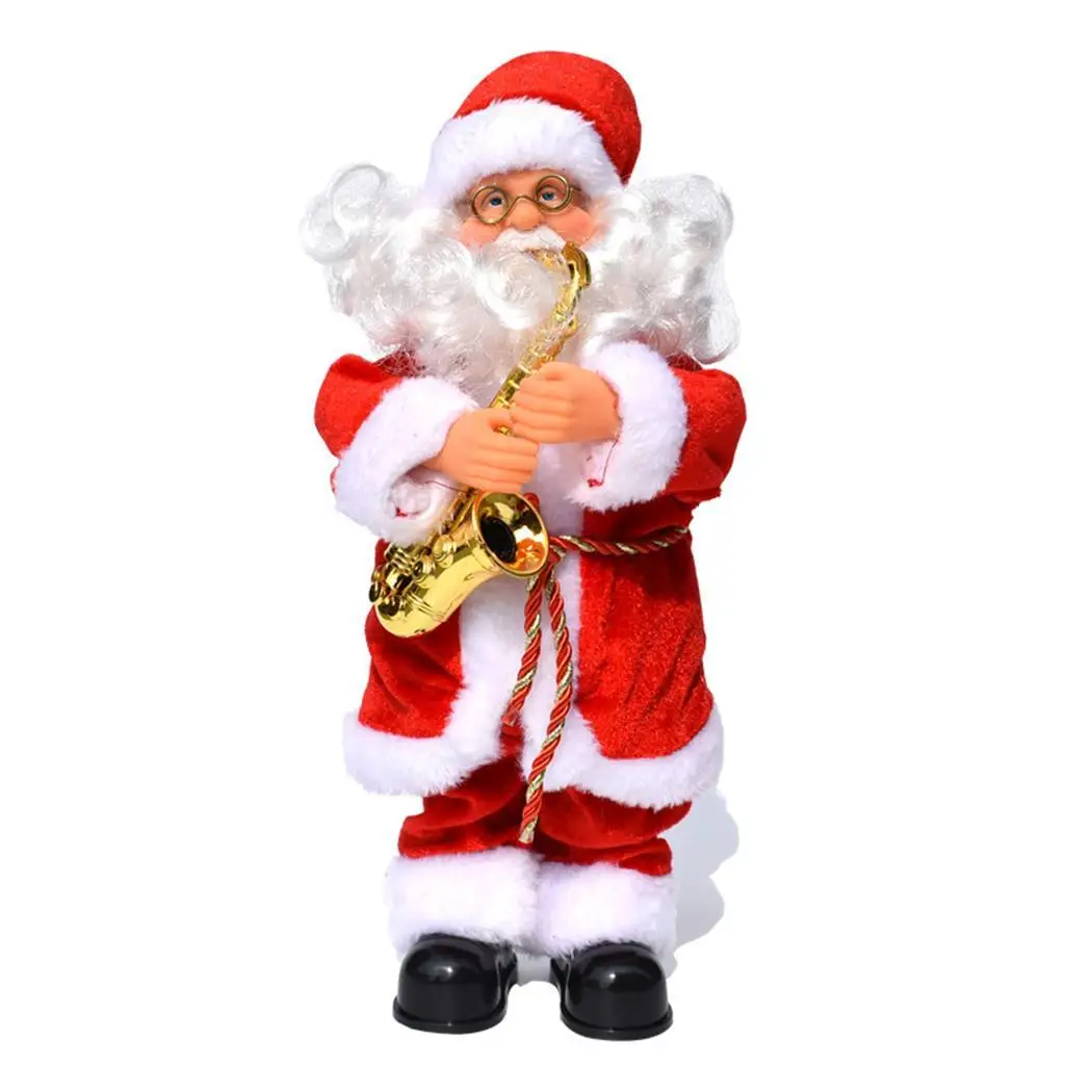 

Children Cute Santa Claus Shape Electric As Picture 0-3 Years Old Toy Christmas Decorations By Button