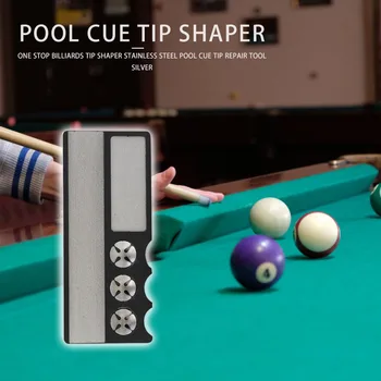 

Snooker Cue Tip Sharper Black Multifunctional Billiards Pool Cue Tip Measuring Tool Measuring Tool Billiard Accessories