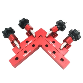 

Home DIY Non Slip Picture Frame Carpenter Tool 90 Degree Positioning L Type Corner Aluminum Alloy Right Angle Clamp Woodworking