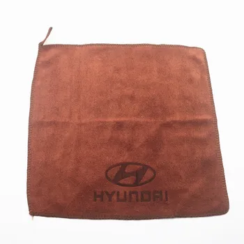 

30*30CM Car Sticker Wash Microfiber Towel Car Cleaning For Solaris ix35 i20 i30 i40 HYUNDAI Tucson CRETA Santa Car Styling