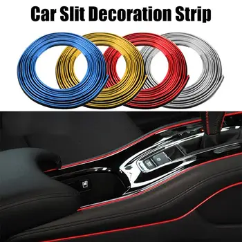 

5m Trims Line Strips Auto Trim Strip Universal Car Interior Moulding Car Door Gap Edge Decorative Line Sticker Accessories
