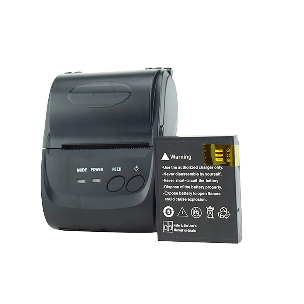 Durable 70mm/sec 58mm Mobile Bluetooth Receipt Printer Support Window Systems Android And IOS scanner for pc