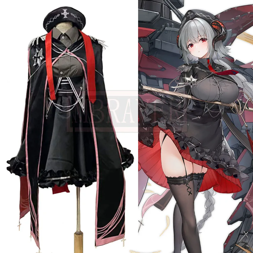 

Game Azur Lane KMS Nurnberg Outfit Cosplay Halloween Costume Christmas Party Uniform Custom Made Any Size