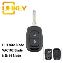 BHKEY For Renault Key Shell 2 Buttons Car Key Shell For Renault Symbol Trafic For Dacia Duster Logan Sandero