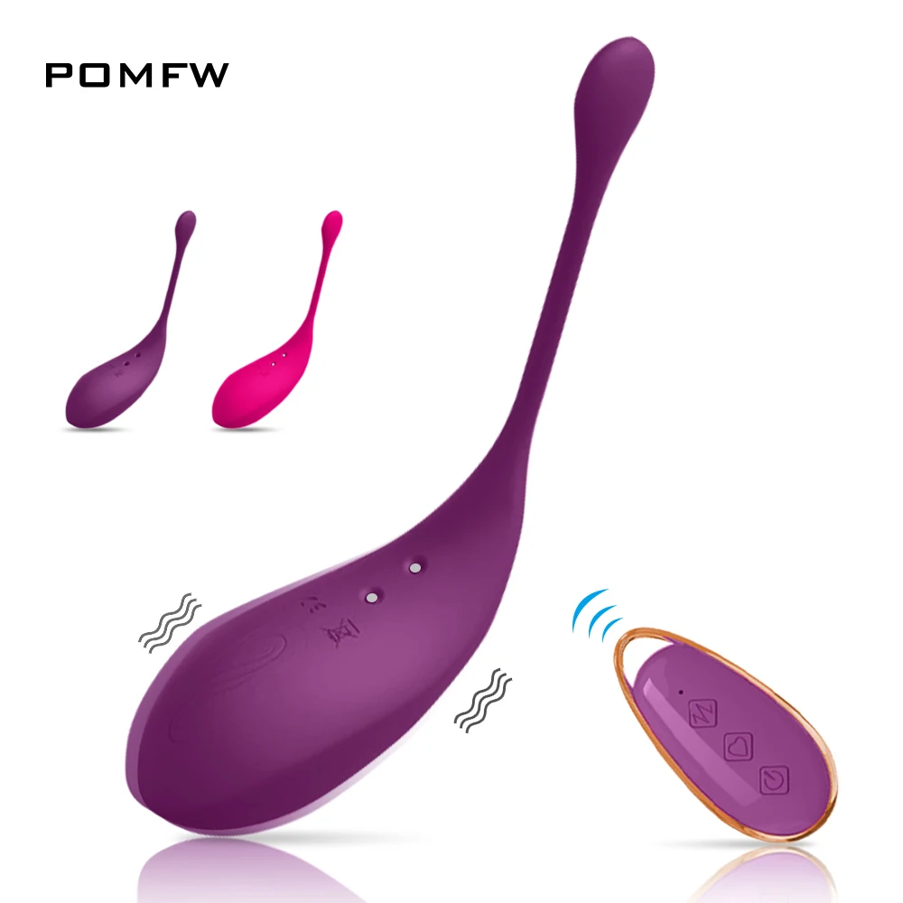 Беспроводной вибратор Управление G-Spot головка с тренажер вагинальный шарик