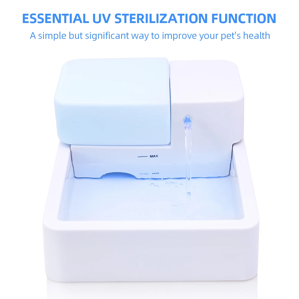 

New 1.8L Pet LED Pet Drinking Fountain Cat Water Fountain LED Light Electric Water Fountain Pet Water Dispenser for Cat and Dog