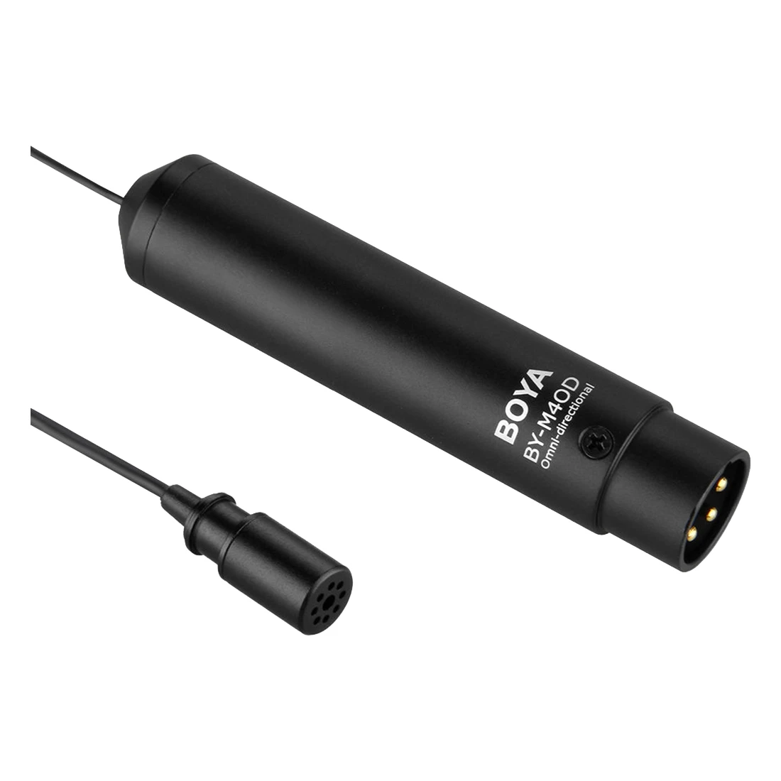 

Hot BOYA Omnidirectional Lavalier Clip Condenser miniphone Mic with XLR Cable