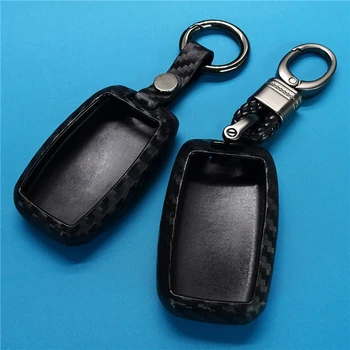 

1 Pcs Carbon Fiber Pattern Silicone Car Key Case Keychain for Kia Forte Niro Optima Sedona Sorento Soul Sportage Remote Cover