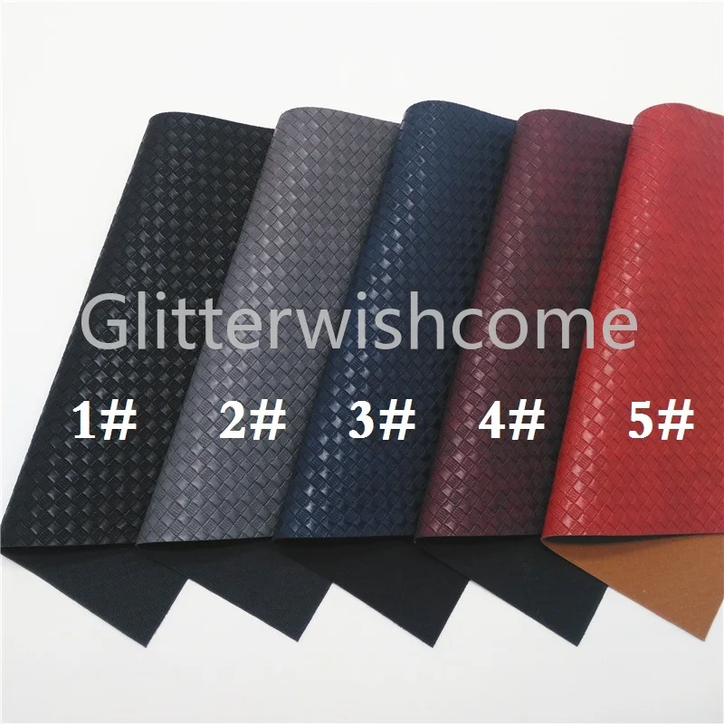 Glitterwishcome 21X29 см A4 размер винил для бантов ткачество синтетическая кожа, искусственная кожа листы для бантов, GM626A