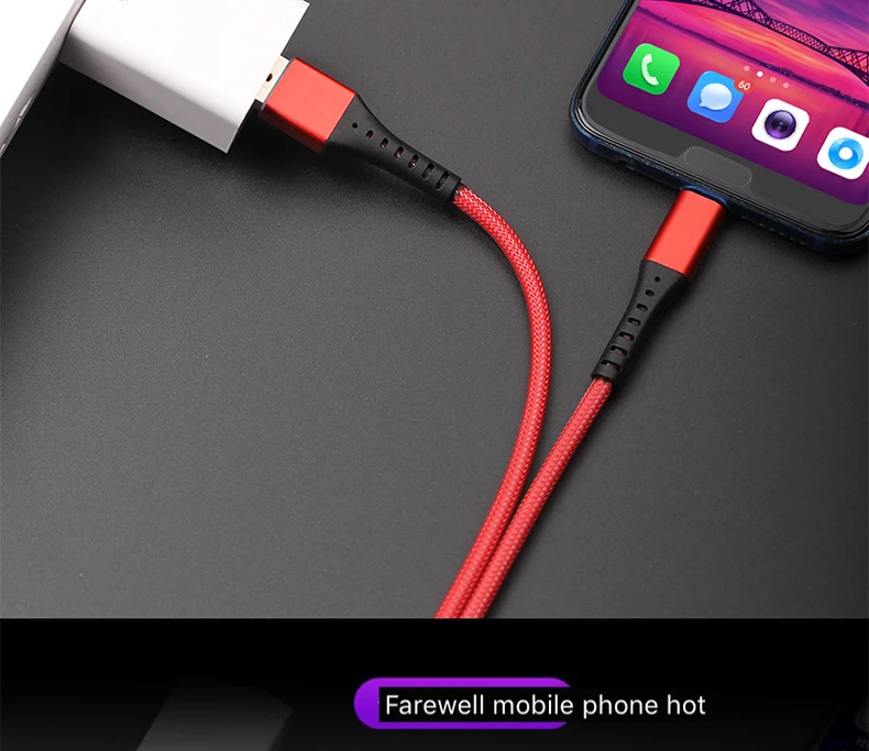 Рыболовный сетевой кабель для передачи данных для 11 X XSmax type-c Android рыболовный провод плетеный кабель для передачи данных Быстрая зарядка 3A Bold