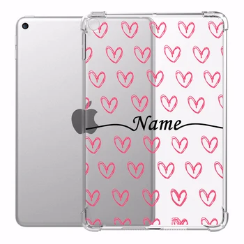 

iPad 2020 Pro 11-inch CaseCustom name Cover Transparent For iPad Air 3 Mini 5 4 3 Anti falling shell iPad 7th generation