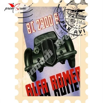 

Fridge magnet souvenir Alfa Romeo Репринт винтажного плаката