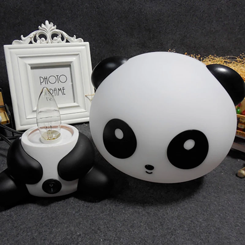  EU/ US Plug Animal Reading Table Lamps For Children LED Night Light Cartoon Panda Unicorn Bedroom B - 33002826914
