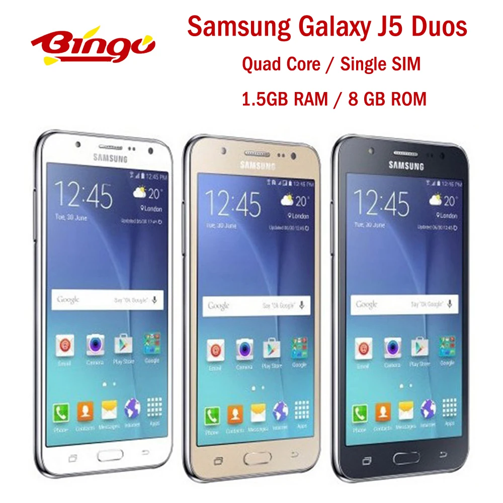 Samsung Galaxy J5 Duos Dual Sim Asli Unlocked Ponsel Android Quad Core 5 0 13mp 3g 4g Gsm Lte Ram 1 5gb Rom 8gb Ponsel Aliexpress