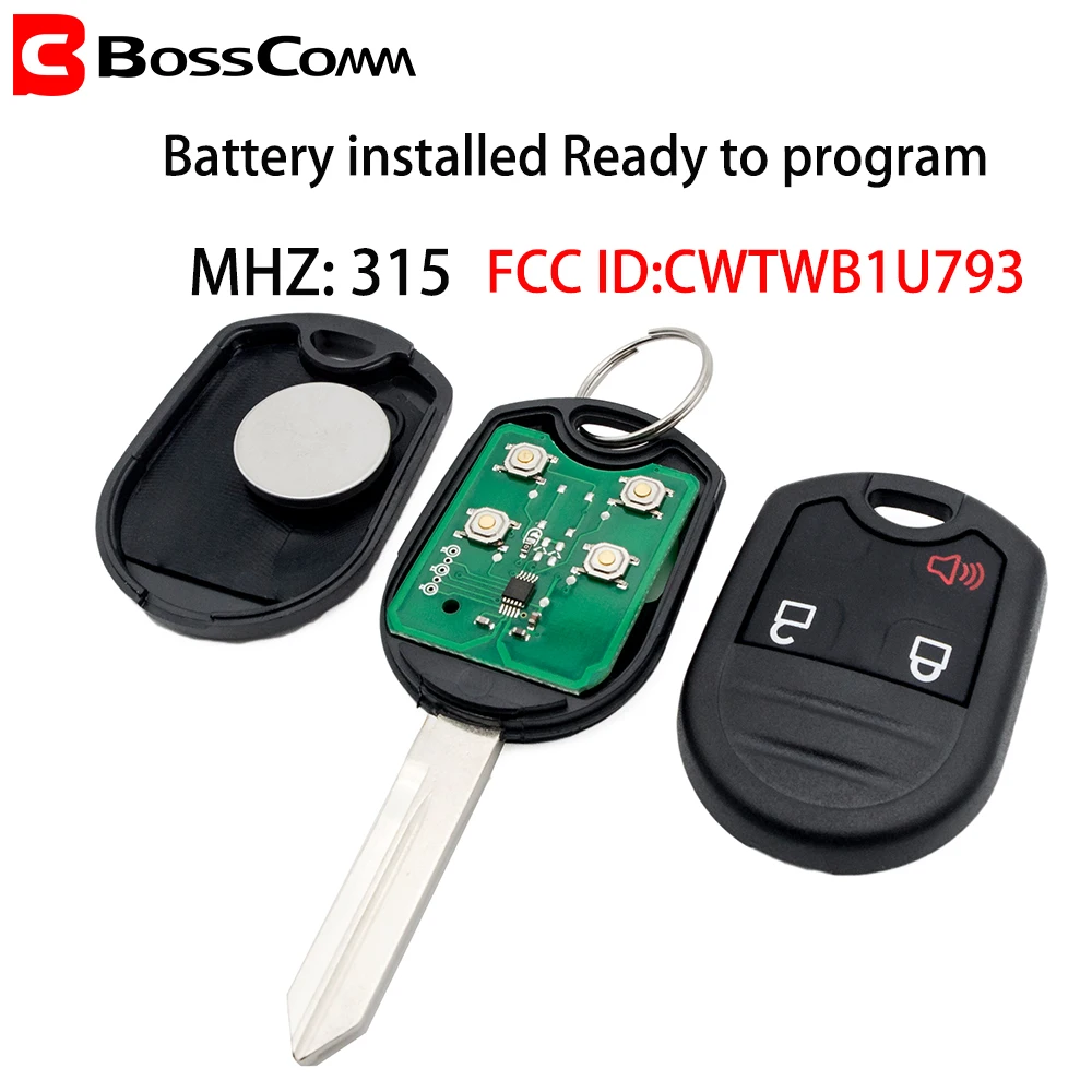 Bosscomm 2 Car Key Remote для Ford F150 F250 F350 Explorer Edge Escape Flex 3 кнопки без ключа входа Fob|Ключ от