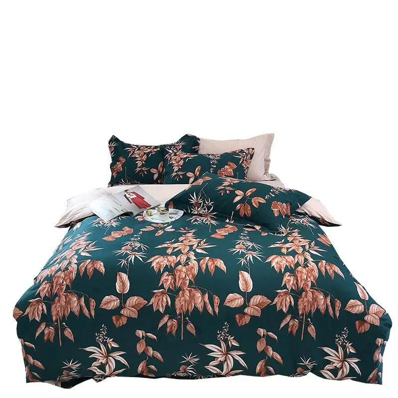 Botanical Floral Printed Bedding Set 4 Pcs Luxury Bedding Store