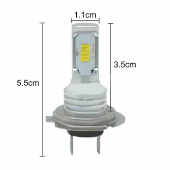 

H7 LED Headlights Bulbs Kit High Low Beam 35W 4000LM Super Bright 8000K Ice-Blue