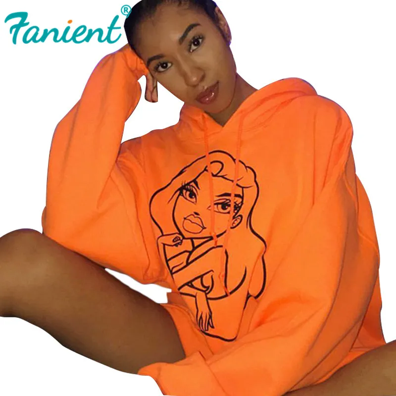 

Fashion Hoodies Women 2019 New Kpop Long Sweatshirt Bangtan Streetwear Clothes Fall Winter Gilrs Graphic Hoodie Loose Cartoon