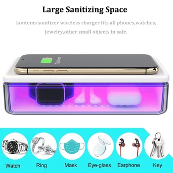 

Multifunctional UV Sterilizer Wireless Charger Box Aromatherapy Function Disinfector,Cell Phone Cleaners UV Light Sanitizer Box