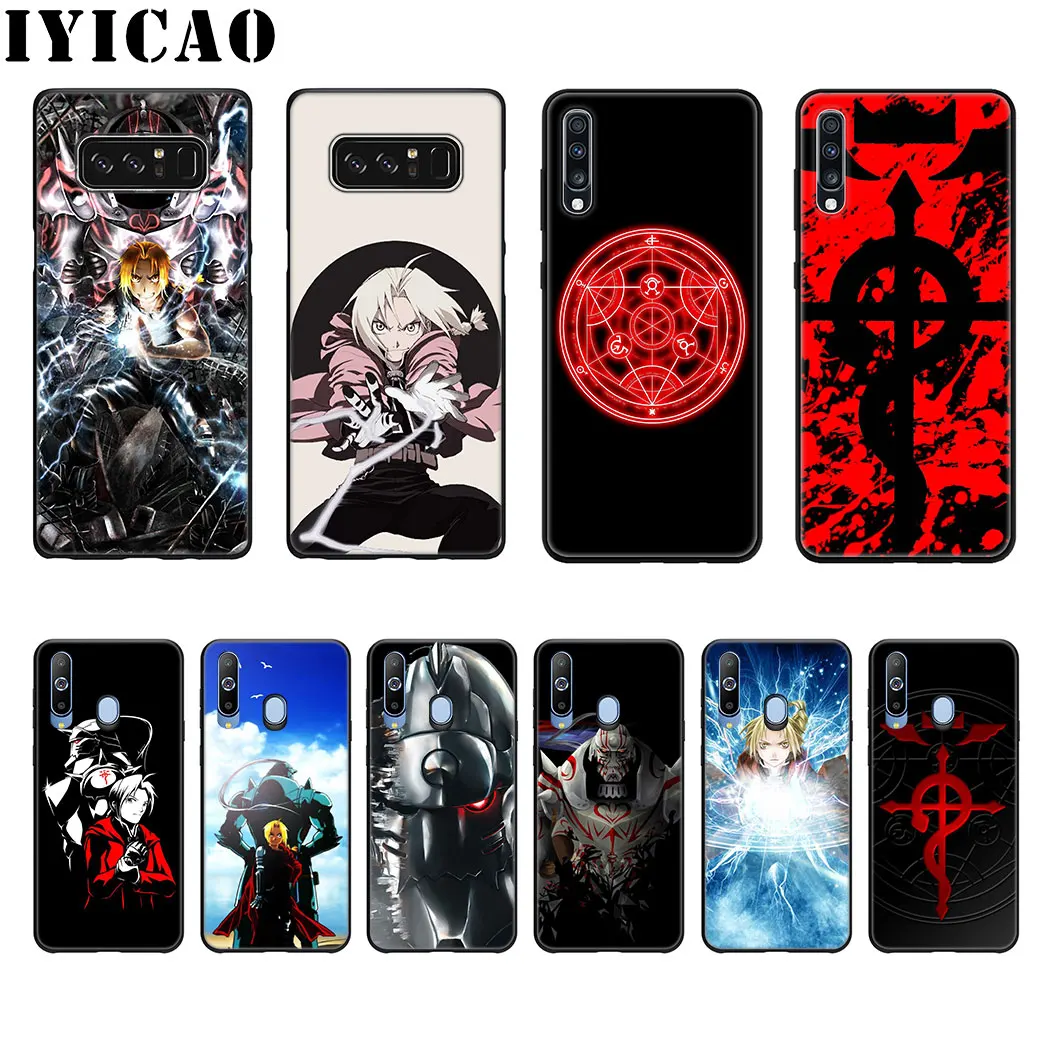 

IYICAO Anime Fullmetal Alchemist Soft Silicone Case for Samsung A70 A60 A50 A40 A30 A20 A10 M40 M30 M20 M10 Note 8 9 Phone Case