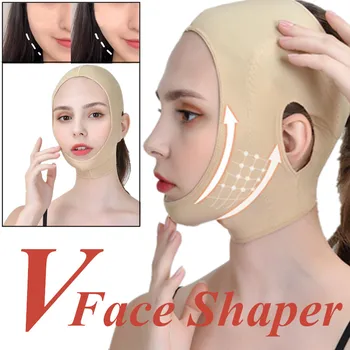 

Thining 3D Beauty Women Makeup V-Line Seamless Breathable Infrared Shaping Bandage Face Lifting Mask