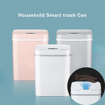 

12L Smart Trash Can Automatic Waste Bin Infrared Sensor Dustbin Home Rubbish Can Intelligent Electric Dustbin Home Garbage Bin