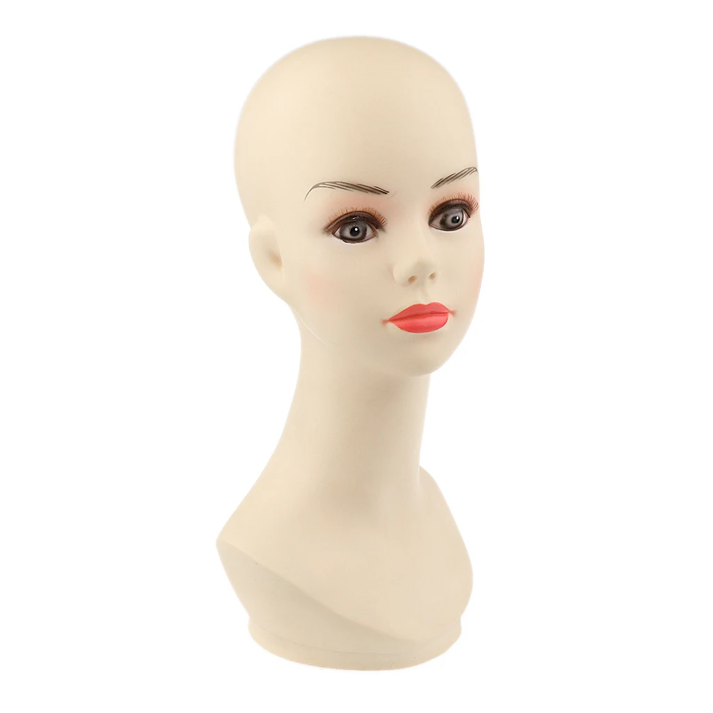 Male Female Mannequin PVC Manikin Head Bust Wig Glasses Hat Display Stand Model