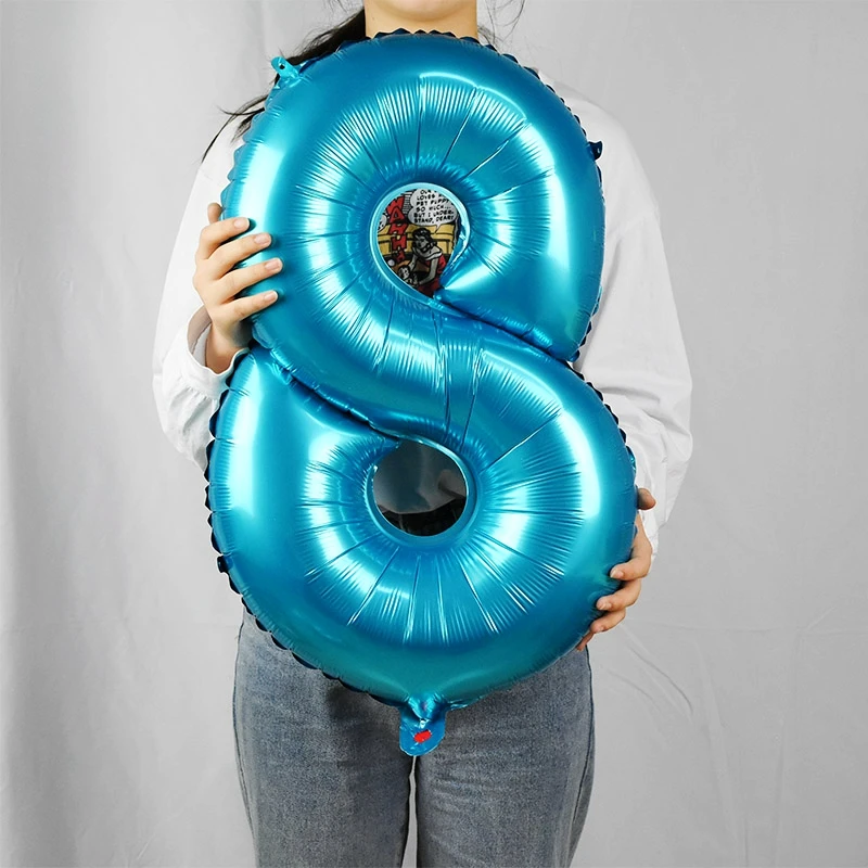 5 шт./компл. 32 дюймов Русалка тема номер Фольга шар синий круглый воздушный шарик в форме звезды Русалка Вечерние Дети пользу на день рождения воздушные шары для украшения