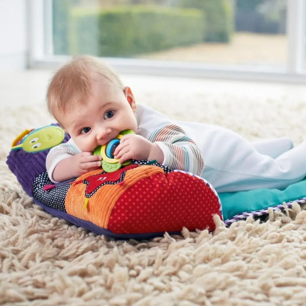 Baby Time Crawling Mat Play Carpet Roller Pillow Baby Gym Crawling Activity Mat Education Gym Soft Playmat Kids Fitness
