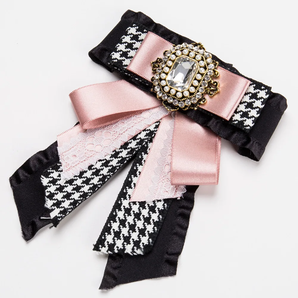 

Luxury Rhinestone Bowknot Brooch Pins For Women Simple Design Fashion Jewelry Wedding Pin And Brooch Bijouterie Broches Gift