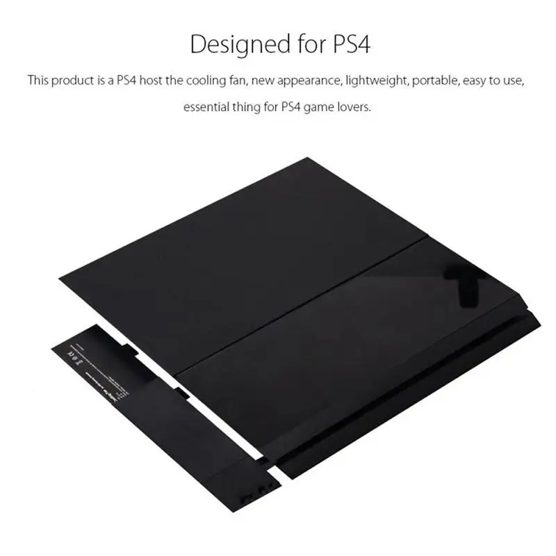 Для PS4 консоль кулер, охлаждающий вентилятор Studyset PS4 USB внешний 5-вентилятор супер Turbo Контроль температуры консоли Playstation 4