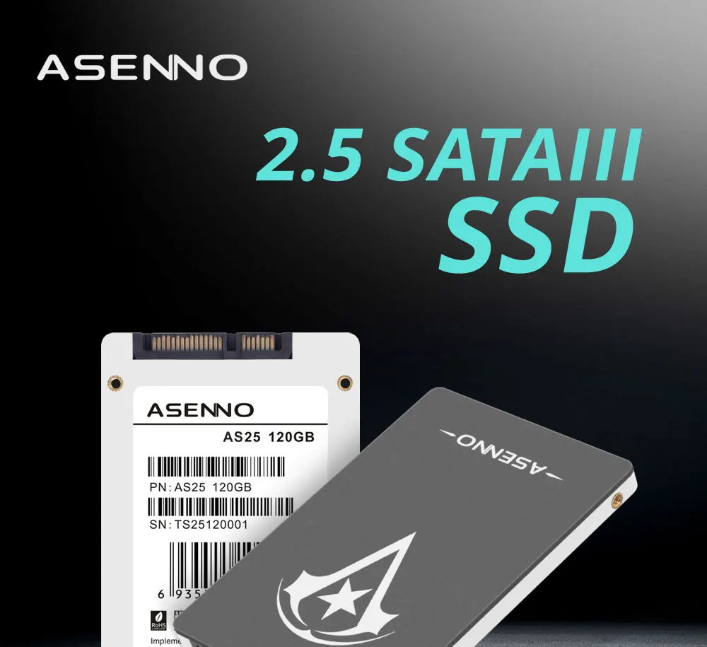 Asenno SSD 120 ГБ hdd 2,5 SSD SATA жесткий диск твердотельные диски внутренний hd SSD для компьютера ноутбука