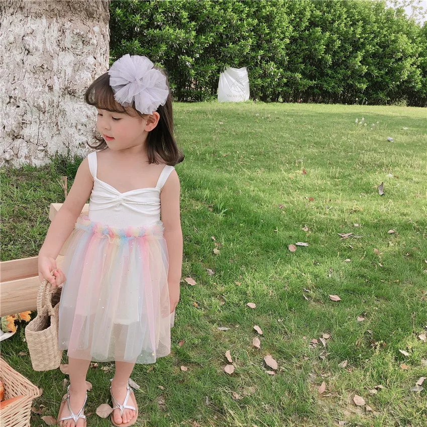 Roupas de Verão Algodão sem Mangas Crianças Novas Meninas Colete Bebê Elástico Cabresto Topos Menina Moda Estilingue Roupas 2020 23 algodão sem mangas colete bebê crianças elástico