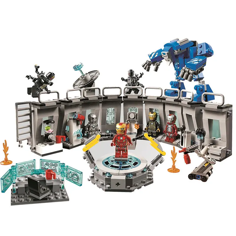 

76125 76126 Marvel Avengers Endgame Iron Man Building Blocks Kit Bricks Classic Movie Model Compatible Legoinglys