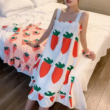 

Nightdress cotton Women Long Sleepwear Home Women Female Sleepwear Sleep Lounge Sexy fashion homewear