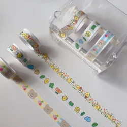 Bande adhésive Washi Ins séries vie sur le terrain, 1 pièce, autocollant décoratif coréen pour Scrapbooking, masquage, mignon ours planificateur, papeterie 