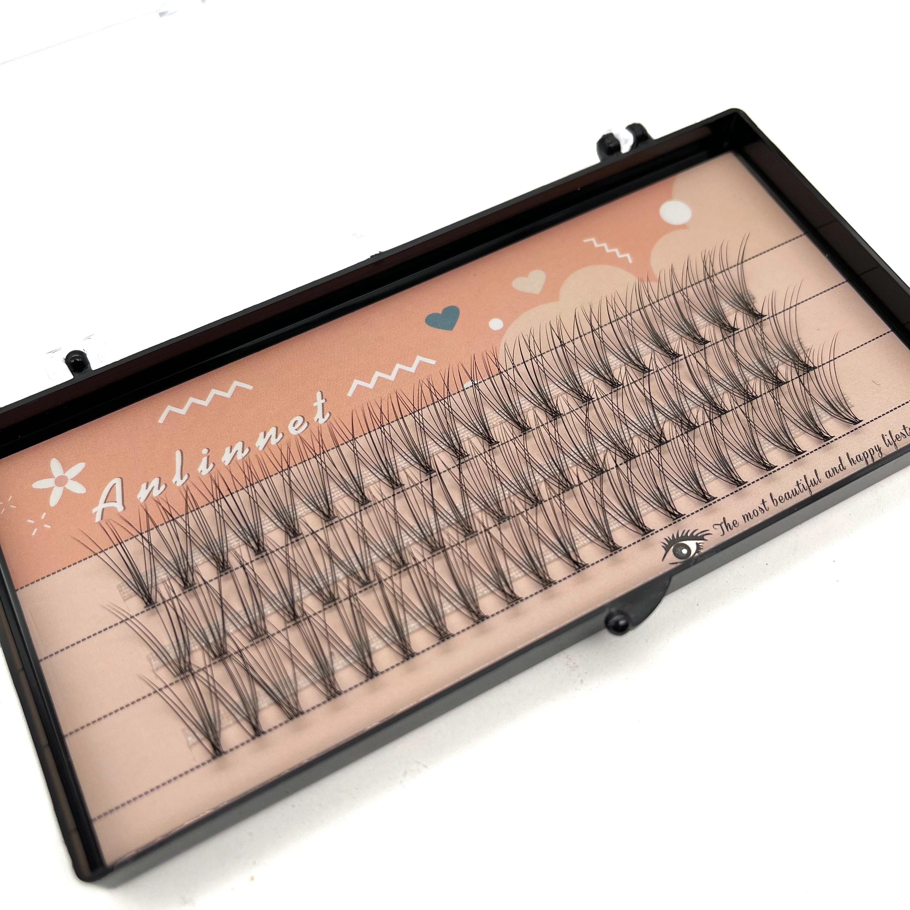 60 pieces of personal eyelash makeup grafted eyelashes 3D false eyelashes professional personal eyelashes free shipping 2