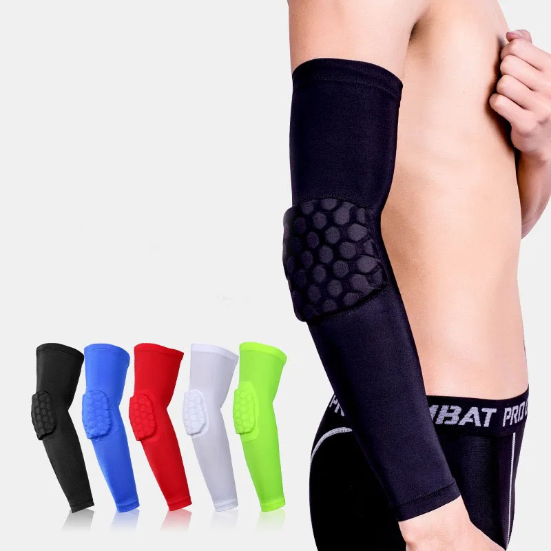 

Mens elastic Lycra spandex breathable anti-collision physical confrontation pro sports basketball game elbow knee pads