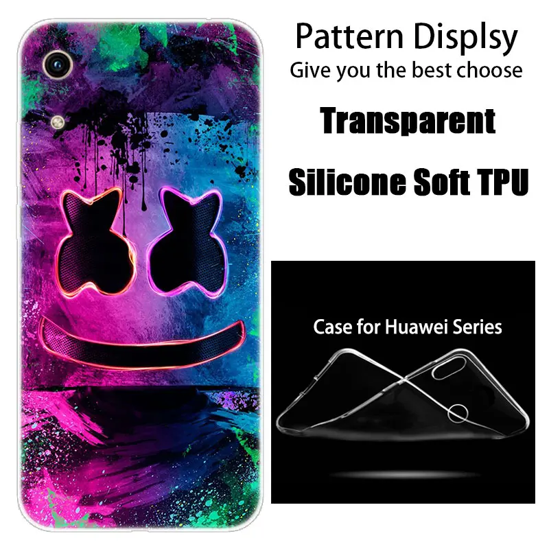 001 Роскошный силиконовый чехол DJ marshmallow для huawei Honor 9X 8A 7A 20 Pro 7X8X7 S 8S 8 9 10 Lite View 20 20i 10i Play Fashion Cover - Цвет: 001