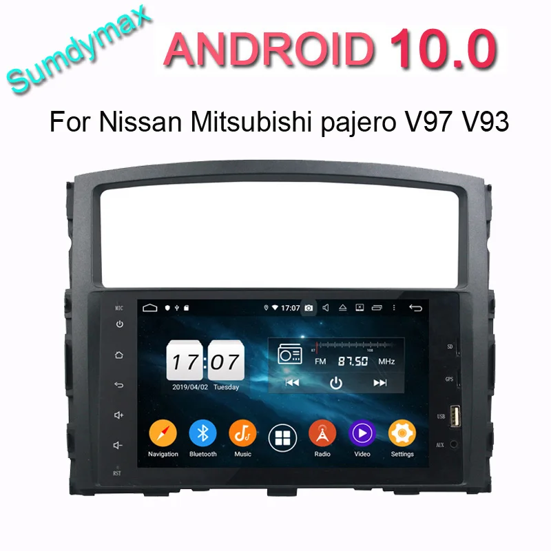 4 + 64 ГБ Android 10 Автомобильный мультимедийный плеер для Mitsubishi pajero V97 V93 V87 2006 2019 с gps
