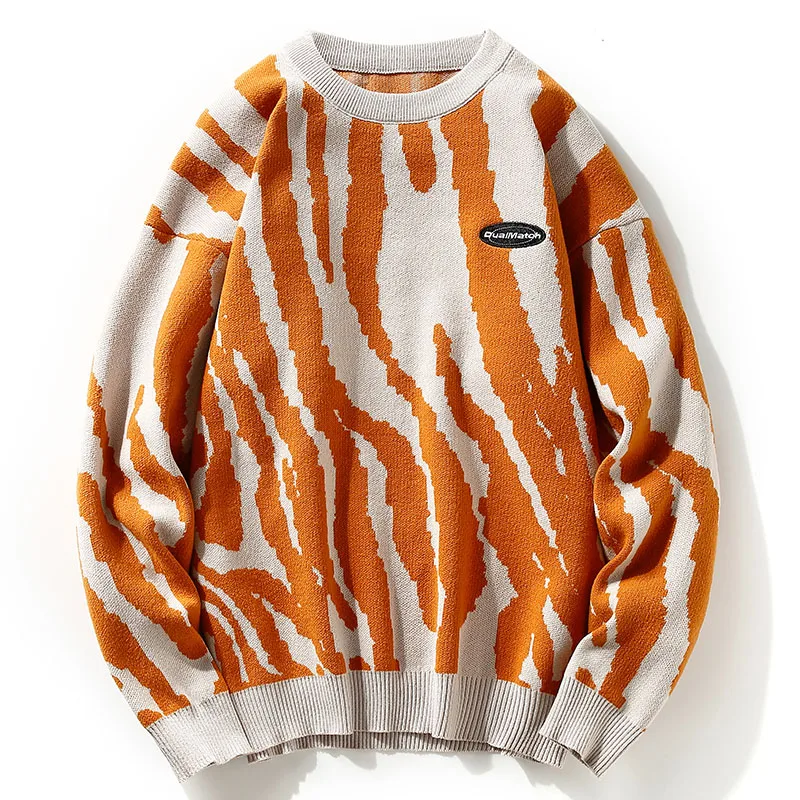 

Aojue 2021 vibrato blast autumn and winter sweater men's Korean version of the personality loose base